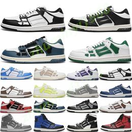 2024 shoes Skel-Top Low Casual Shoes Skelet Bones Runner Top Low Skel Skeleton Women Men Sneakers Black White Genuine Leather Lace Up shoe Z41