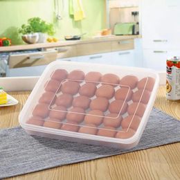 Storage Bottles Egg Carton Stackable Monolayer Reusable Refrigerator Large Clear Box Household Supplies