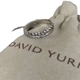 DY Twisted Vintage Band Designer Eheringe für Frauen Geschenk Diamanten Sterling Silber Dy Ring Männer Personalisierte Mode 14k Vergoldung Verlobungsschmuck