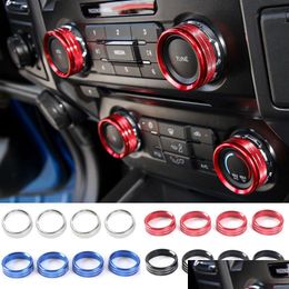 Other Interior Accessories Air Conditioner O Sound Switch Decorative Ring For Ford F150 Xlt 16Add 4Pcs Drop Delivery Automobiles Motor Ot5Va