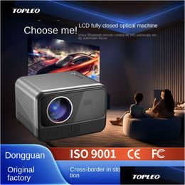 Home Theatre System Fl-Matic Focus Projector Cross-Border Hd 1080Plcd Closed Optical Hine 4K Drop Delivery Electronics O Dhwto