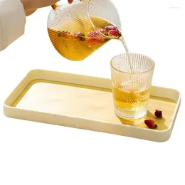 Tea Trays Serving Tray Plastic Rectangular For Parties Cafes Homes Widely Used Breakfast Dinner Lunch Snacks