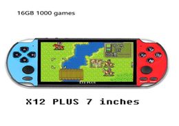 Video Game Console Player X12 Plus Portable Handheld PSP Retro Dual Rocker Joystick 7 Inch Screen new6986878