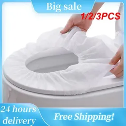 Toilet Seat Covers 1/2/3PCS Non-woven Travel Portable Disposable Cushion Bathroom Accessories Home Kitchen Cocina