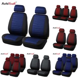 AUTOYOUTH 2PCS Covers 5MM Foam Airbag Compatible 2017 New Arrival Universal Fit Most Minibus Separated Car Seat