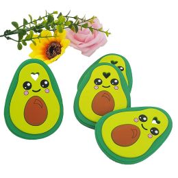 Necklaces Chenkai 5PCS Silicone Avocado Teether Baby Animal Bird Teether For DIY Baby Nursing Chewing Teether Chain Pendant Necklace Toy