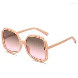 Sunglasses Luxury Square Women Brand Designer Retro Frame Big Sun Glasses Female Vintage Gradient Male Feminino