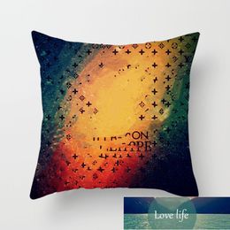 European and American Top Lux Fashion Brand Logo Personalized Patterns Simple Living Room Sofa Pillow Cases