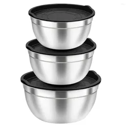 Bowls Safe To Use Bowl Stackable Stainless Steel Salad Set Multi-functional Kitchen Supplies For Grade Vegetable Fruit