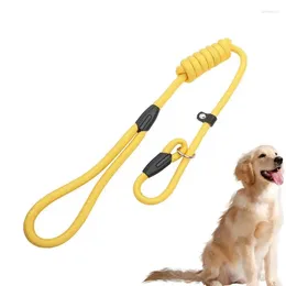Dog Collars Leash Heavy Duty With Comfortable Collar Strong Traction Rope Handle Durable Walking For Medium
