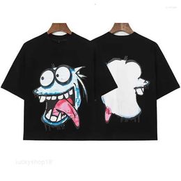 Mens t Shirts Fashion Blutosatire Spring and Womens Outdoor Short Sleeve Casual Couple Cartoon Pattern Top TeesTTTX
