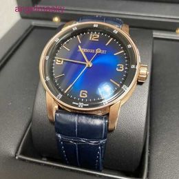 Custom AP Wristwatch CODE 11.59 Series 41mm Automatic Mechanical Fashion Casual Mens Swiss Second-hand Famous Watch 15210OR.OO.A028CR.01 Smoked Blue Single Table