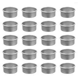Candle Holders 24 Pcs Empty Cup Christmas Candles Silver Cups Iron Menorah Candlestick Household &