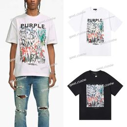 Purple Brand T-Shirts designer T-Shirt olor Printed Cotton Loose Casual fear of Men's And Women's Short Sleeved T-Shirt essentialsweatshirts Purple Brand jeans 422