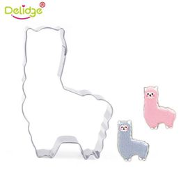 Delidge 1pc Alpaca Horse Cookie Cutter Biscuit Mold Fondant Candy Cutters Pastry Bakeware DIY Cupcake Mold Cake Decorating Tools190J