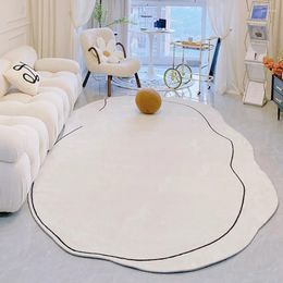 Bath Mats Modern Minimalist Imitation Cashmere Carpet Bedroom Living Room Water Absorbent And Easy To Maintain Floor
