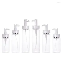 Storage Bottles 20Pcs 115ml 155ml 195ml Lotion Refillable Bottle Clear Plastic Round PET Acrylic Spray Pump Empty Cosmetic Shampoo