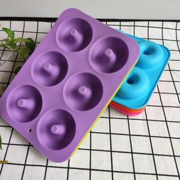 Baking Tools 1PC Silicone Donut Doughnut Chocolate Muffin Pan Sweet Ice Tray Cake Mould Mould Home Kitchen Supplies XB011