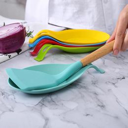 Kitchen Storage 1Pc Silicone Insulation Spoon Mat Heat Resistant Placemat Drink Glass Tray Pad Holder Accessories