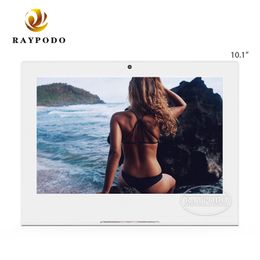 Raypodo 10.1 inch L Shape RK3128, RK3288 and RK3399 Andorid 6.0 7.1 8.1 9.0 10.0 RJ45 PoE Tablet PC With Black or White Color