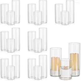 Candle Holders Holder Clear For Pillar Candles Home Decoration Centrepieces Glass Cylinder Floating