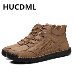 Casual Shoes Leather Ankle Boots Outdoor Hiking Sneakers Adult Men Comfortable Big Size 48 Zapatos De Hombre Casuales