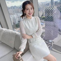 Casual Dresses Autumn Women Clothing Classic Style Round Neck Small Temperament Long Sleeve Dress