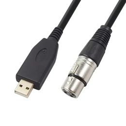 USB To Canon Female Microphone Recording Line USB Microphone Cable Converter Studio Audio Cable Connection Line