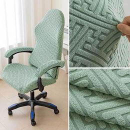 Chair Covers Office Cover Non-slip Geometric Pattern Gaming Set Elastic Strap Easy To Install Washable