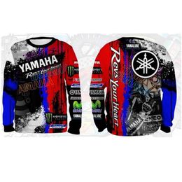 Fox downhill suit fox head riding suit mountain bike racing suit motorcycle suit long sleeve t-shirt mens top Yamaha