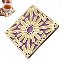 Table Mats Wooden Wall Sign Flower Of Life Shape Laser Cut Wood Art Home Decor Handmade Coasters Craft Making Sacred Geometry Ornament