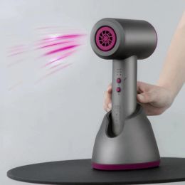 Dryers Cordless Handheld Hair Dryer Portable Battery Travel Cold Hot and Air Blower Fast Charging Powerful Heat Blow Dryer