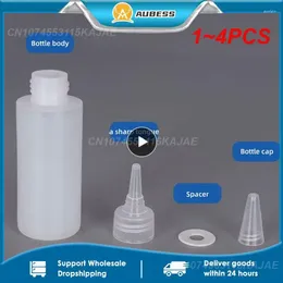 Storage Bottles 1-4PCS Plastic Squeeze Dropper Ink Glue Empty Container Organizer Bottle Split Transparent Squeezable