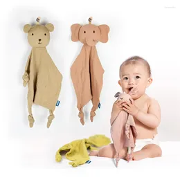 Blankets Baby Security Blanket Cotton Muslin Comforter For Infant Soft Born Sleeping Dolls Kids Sleep Toy Appease Towels Bib