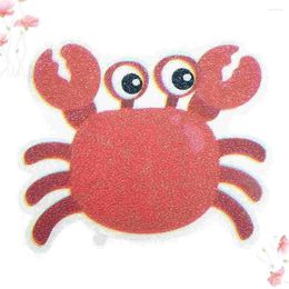 Bath Mats 5 Pcs Home Tub Pasters Numbers Stickers Non-slip Bathroom Crab Shape Marine Organism Child