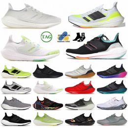 Ultraboosts 20 22 UB Casual Running Shoes Triple Black White Jogging Dash Grey Solar Blue Metallic Tech Tenis Designer shoes G94p#