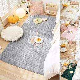 Carpets Cute Rugs Solid Colour Bedroom Carpet Fluffy Floor Mat LargeThicken Bedside Area Rug Children's Kids Playmat For Living Room