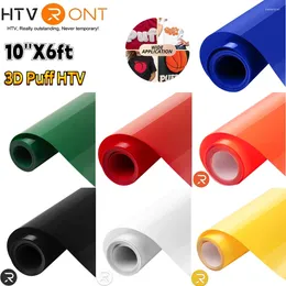 Window Stickers HTVRONT 10"X6ft 3D Puff Heat Transfer Roll 7 Colors For Cricut Clothing T-shirt Printing DIY Iron On HTV Christmas