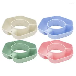 Plates Cup Snack Holder Silicone Long Lasting Container Platter Reusable Organiser Tray Tumbler Bowl Cups