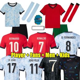 2024 Euro Cup Portugal football jersey Ruben Ronaldo Soccer Jerseys Portuguese 24 25 Portugal football Shirt men's children's set Portugal's victory over Top quality