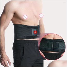 Waist Support Nylon Lumbar Body Shaper Pain Relief Squat Back Breathable Adjustable Antiskid Portable For Fitness Weightlifting Drop D Otlg4