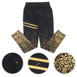 Active Pants Fitness Yoga Tummy Control Leggings High Waist Workout Sweatpants Slimming Gilding Jogging Polyester Women Running
