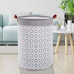 Laundry Bags Cotton Cloth Hamper Portable With Handle Collapsible Basket Waterproof Clothes Home