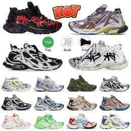 Runners 7.0 Men Dress Shoes Graffiti Black Fluo Green Burgundy baleciaga Free Grey Light Purple Neon Yellow White Luxury Brand Womens Mens Big Size Sneakers Trainers