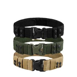Belts Military tactical strap womens outdoor work and hiking quick release plastic buckle polypropylene Fibre woven strap Q240401