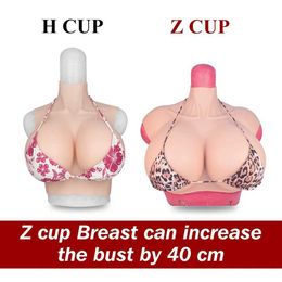 Breast Pad Realistic Silicone Breast Forms Crossdressers Z Cup Huge Fake Boobs Enhancer Tits For Transgender Shemale Drag Queen Cosplay 240330