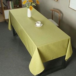 Table Cloth Oil-proof Ironing And Free Solid Colour Tablecloth Is Waterproof NJ482