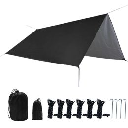 Tents And Shelters Outdoor Cam Tarp Tent Sier Coated Canopy Sunsn Rainproof Shade Tra-Light Portable Picnic Equipment Drop Delivery Sp Otuza