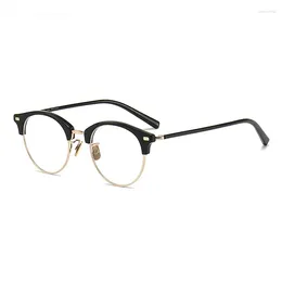 Sunglasses Frames Men's Glasses Frame 760 Japan Round Men Prescription Eyeglasses Women Myopia Optical 7285 Eyeglass