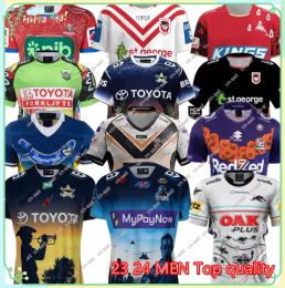 2023 2024 Novo estilo Dolphins Rugby Soccer Jersey Cowboy Training Jersey 23 24 All League Man Tamanho S-5XL Rugby Camisa de Manga Curta Moletom InB